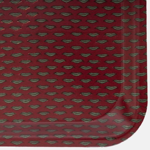 Serving Tray ,Red Lips  Suprex ( 32.5x 26.5 Cms)