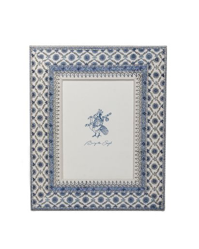 Photo frame Large with rings (Blue Hibiscus)