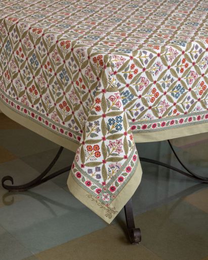 Tablecloth Makisan Jali Buti 140 x 140