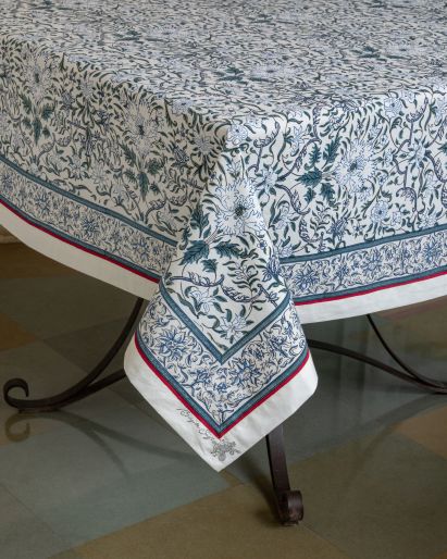 Tablecloth White Amapola Jal-140 X 140