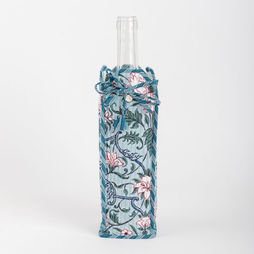 Bottle Cover ( Ice Blue Amapola jal )