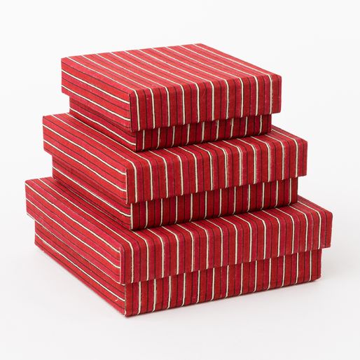 Box Set (Red&Mahroon Stripe)
